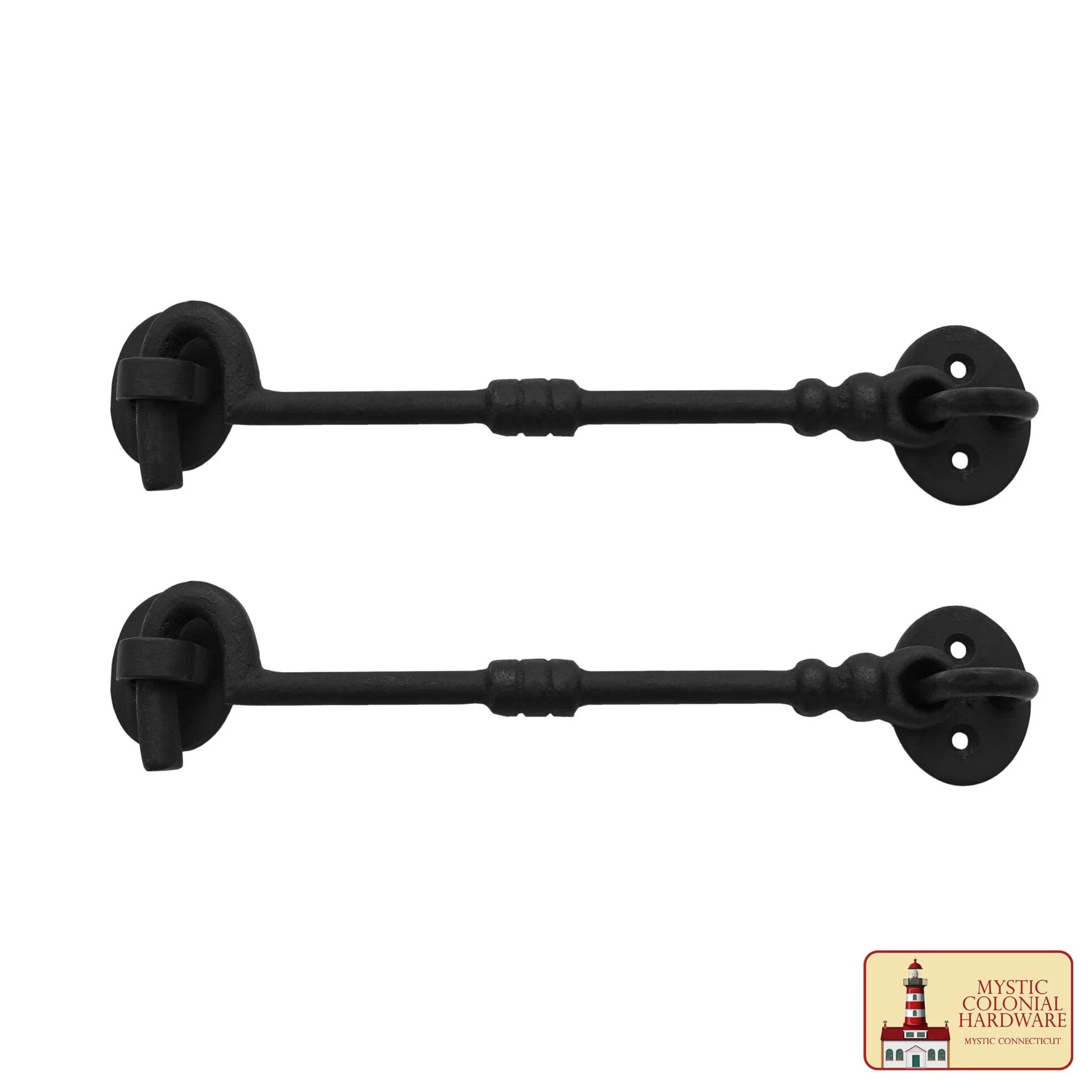 Cabin Hook Eye 7" Long Large Decorative Hook Latches For Cabinet Window Kitchen Sliding Or Barn Doors - Image 2