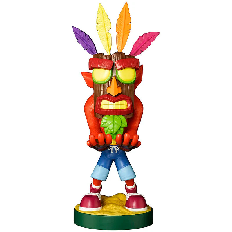 Cable Guy Soporte Sujecion Figura Aku Aku Crash Bandicoot 20Cm