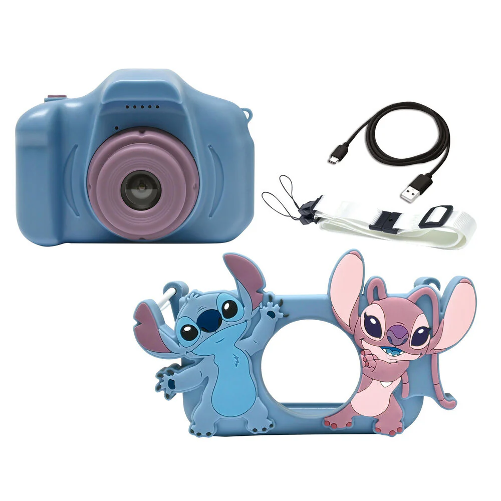 Camara Digital Con Proteccion Stitch & Angel Disney