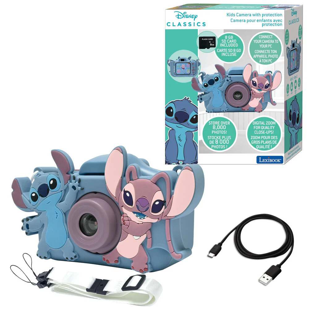 Camara Digital Con Proteccion Stitch & Angel Disney - Image 5