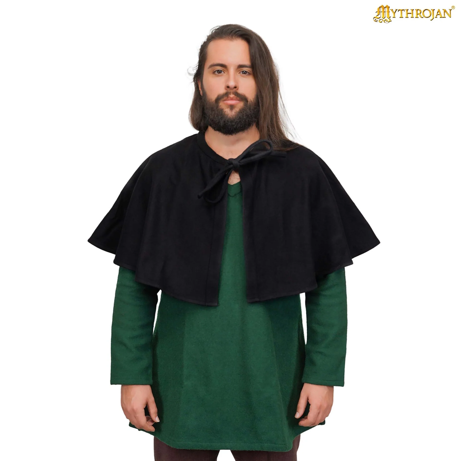 Capa Medieval - Lana, Corta para LARP y Teatro - Image 4