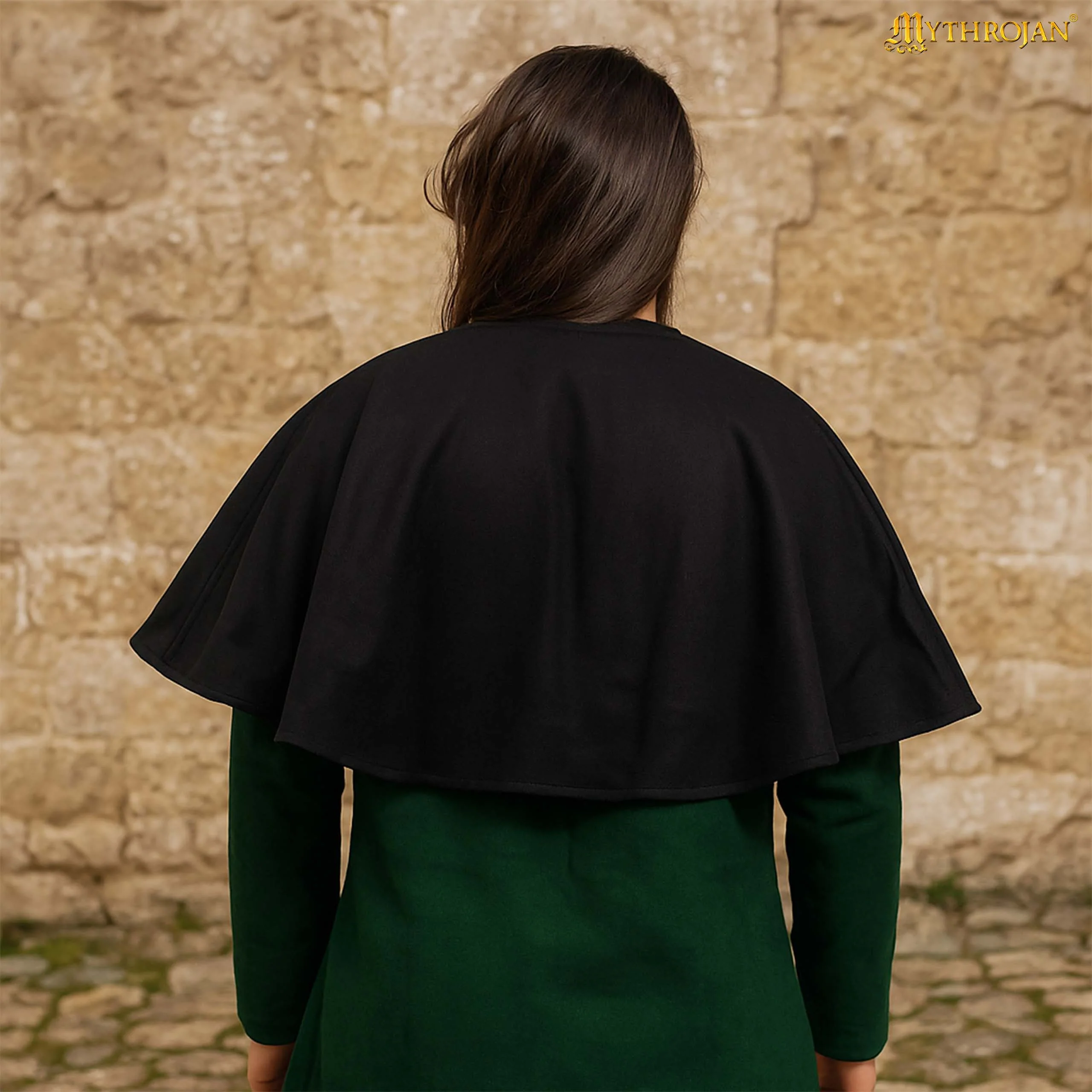 Capa Medieval - Lana, Corta para LARP y Teatro - Image 6