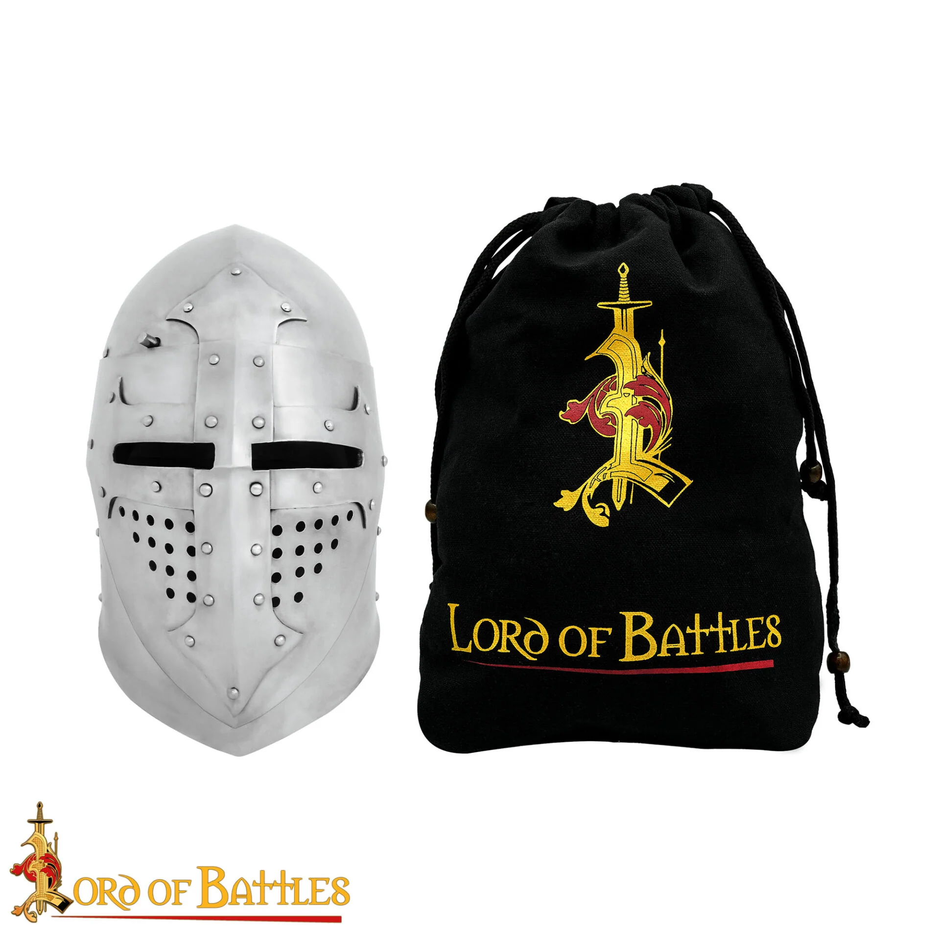 Casco Bascinet - Siglo XIV, Forro de Cuero - Image 6