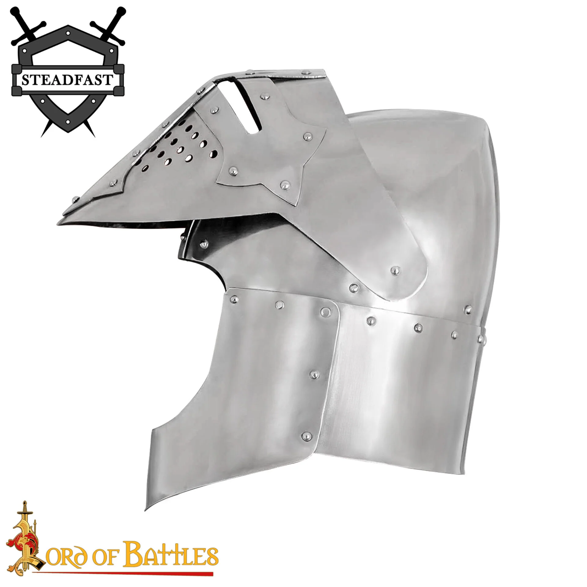 Casco Bascinet - Siglo XIV, Forro de Cuero - Image 7