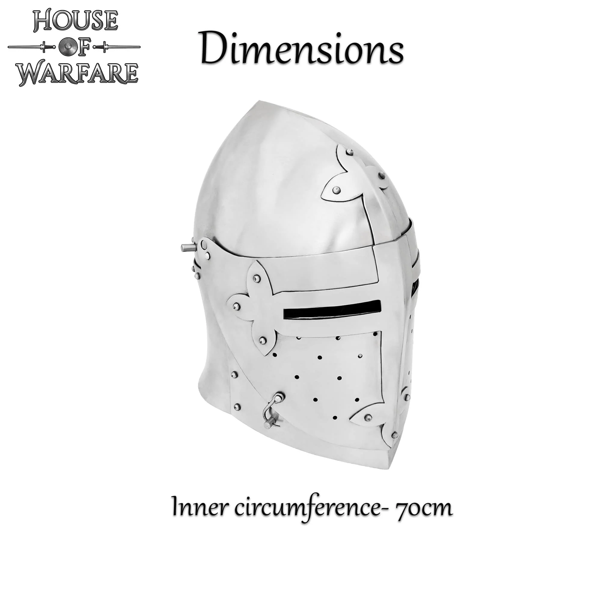 Casco Medieval de Caballero Bascinet del Siglo Xiv Calibre 16 - Image 3