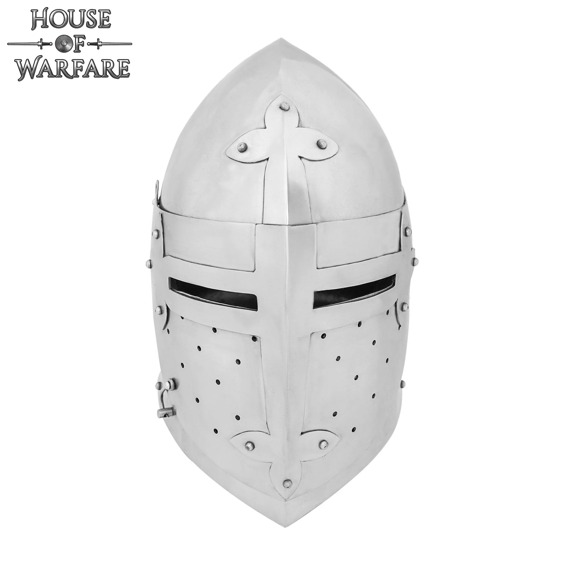 Casco Medieval de Caballero Bascinet del Siglo Xiv Calibre 16 - Image 5