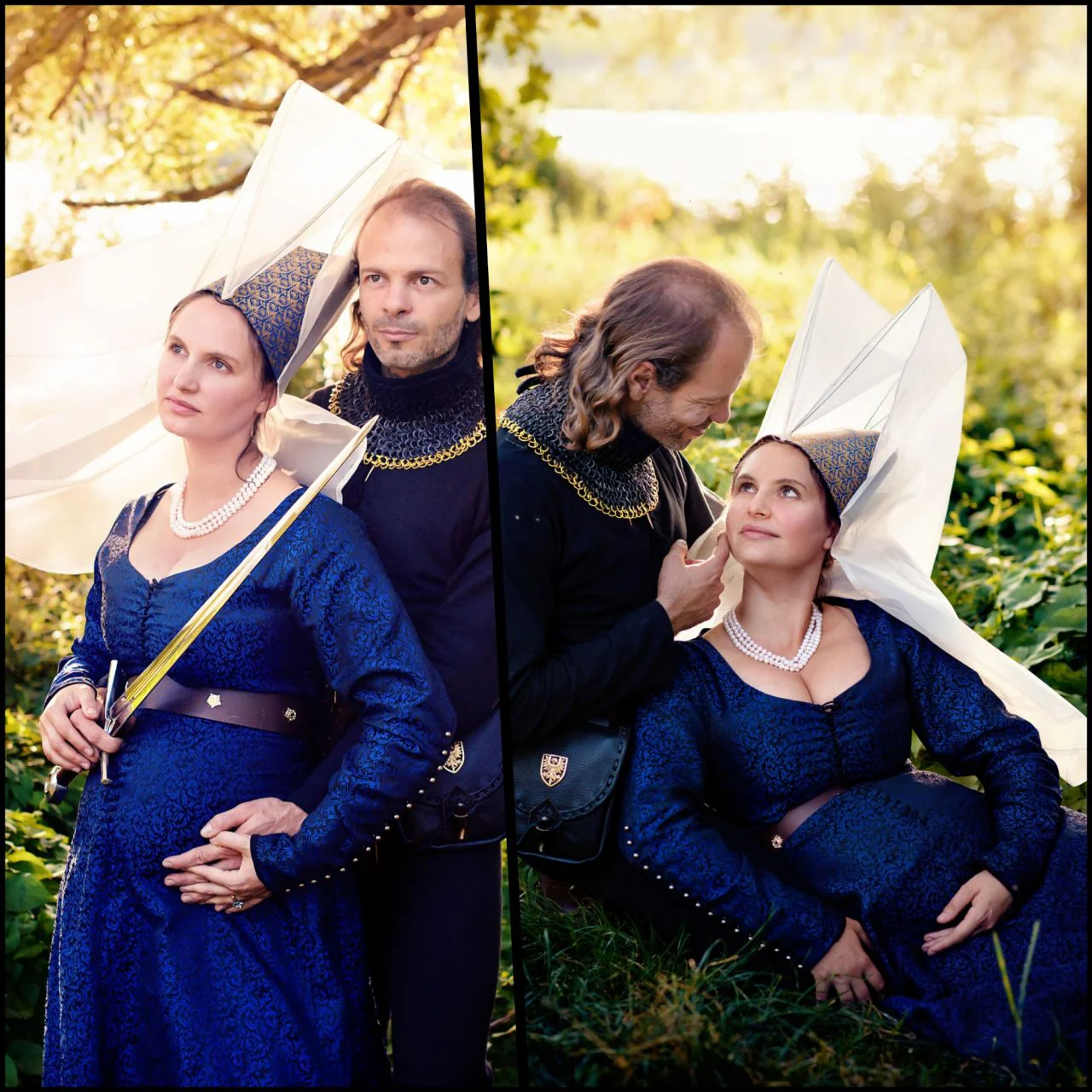 Chainmail Standard "the Black Knight Gorget" - 9mm Flat Ring Round Rivets With Sturdy Red Padded Lining And Solid Brass Closing System - Mild Steel - Ideal For Stage Combat & Reenactments - Padded Lining - Image 3