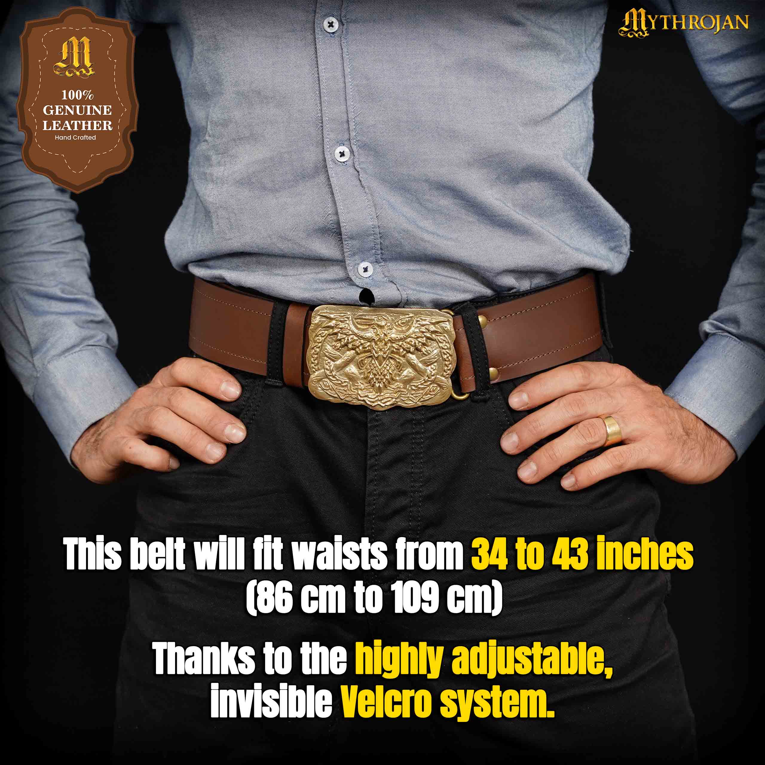 Cinturón de Velcro Mythrojan "urban Viking" para los Kilts y Jeans de los Guerreros de Hoy en Día - Image 5
