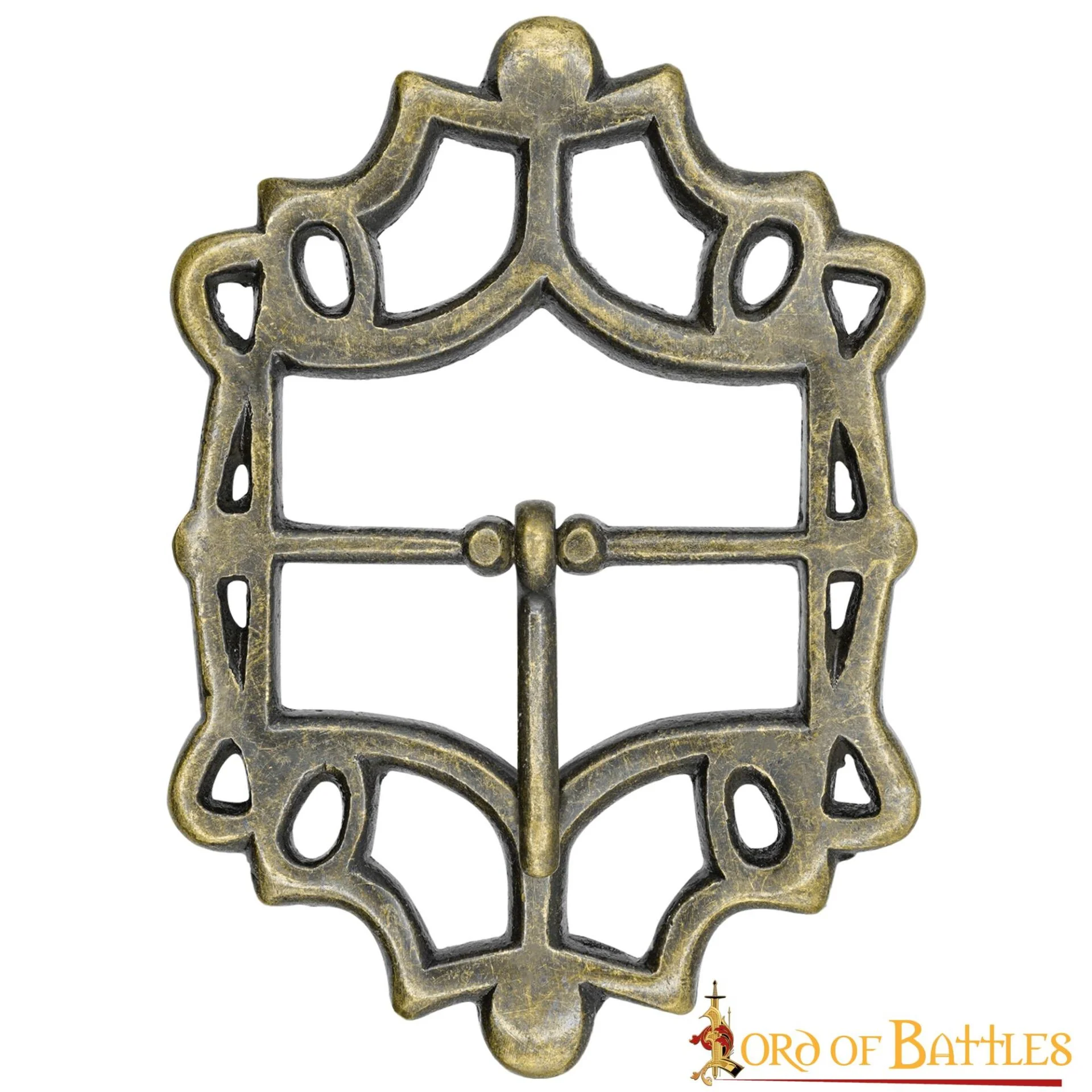 Cinturón Medieval de Latón Hebilla Gótica - Acabado Latón Antiguo - Image 16