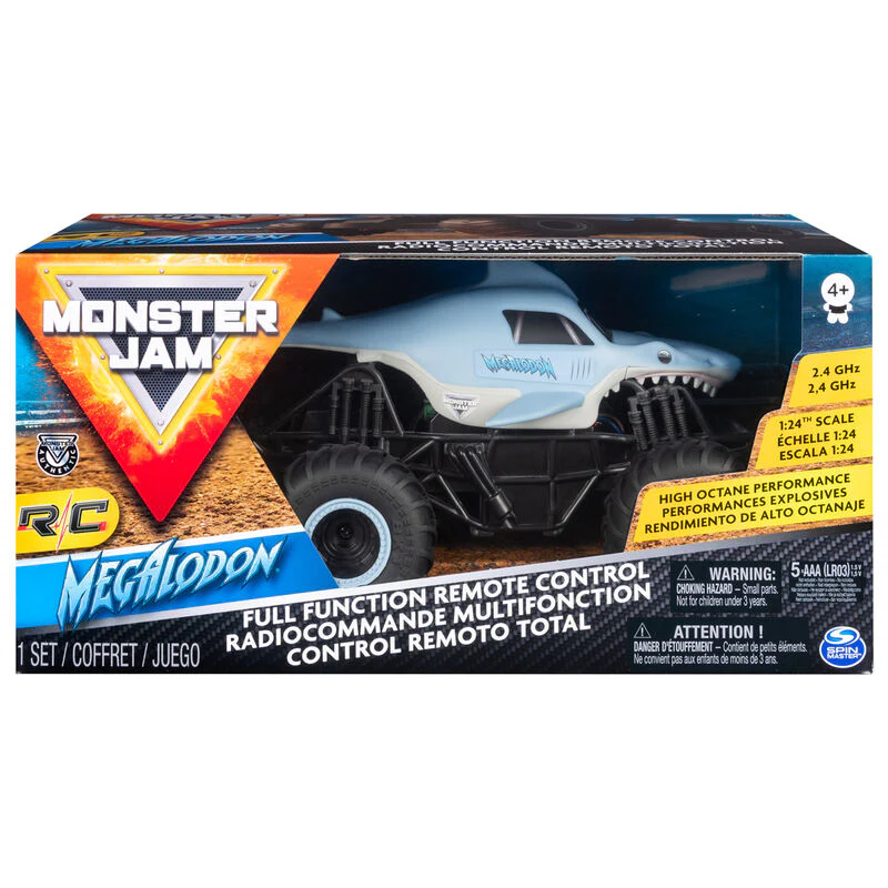 Coche Radio Control Megalodon Rc Monster Jam 1:24