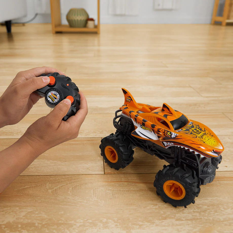 Coche Radio Control Tiger Shark Monster Trucks Hot Wheels - Image 4