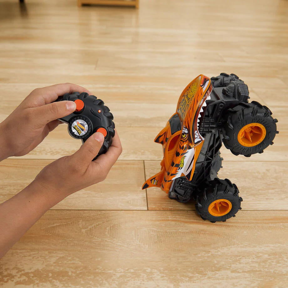 Coche Radio Control Tiger Shark Monster Trucks Hot Wheels - Image 5