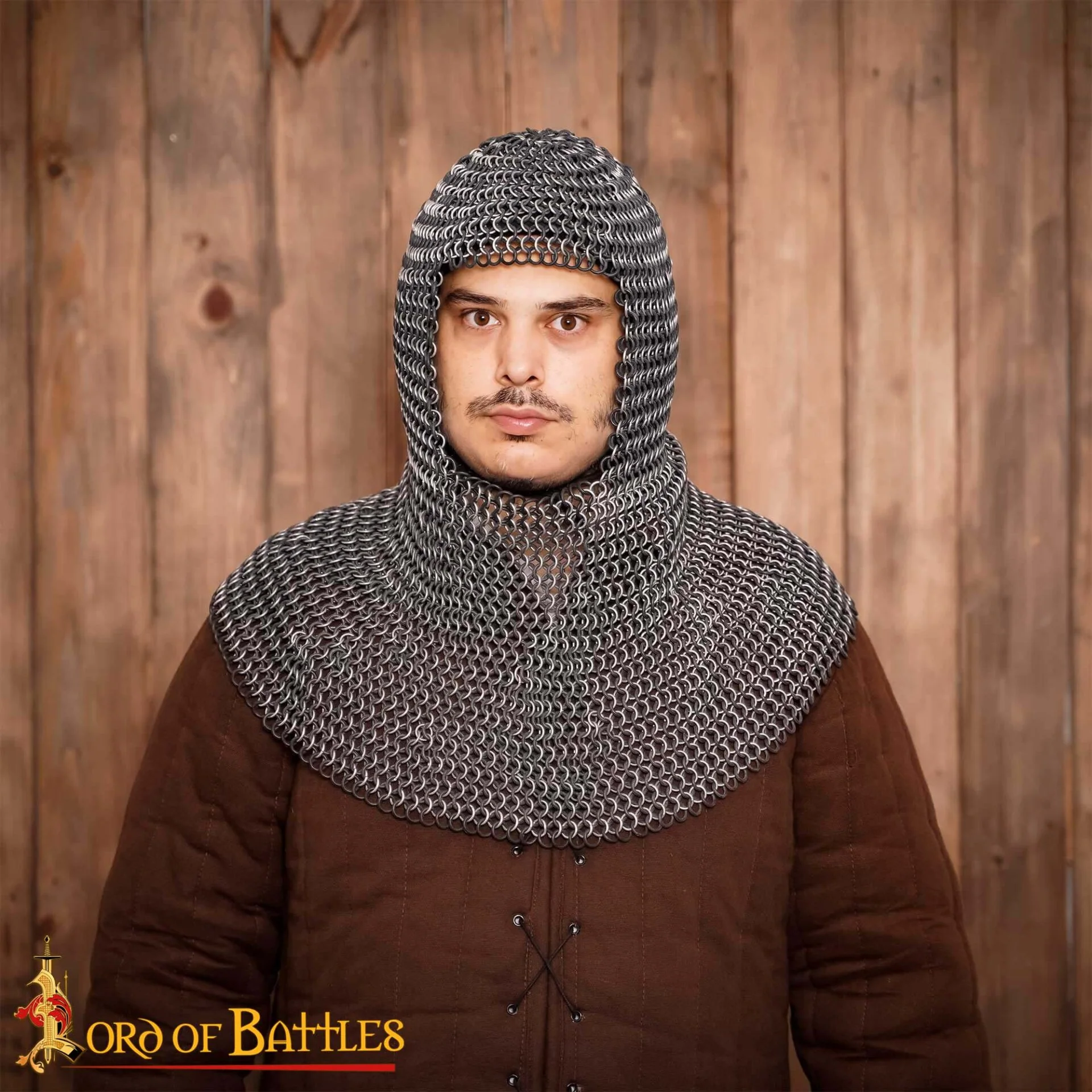 Cofia de Malla Medieval - Aluminio y Goma Para LARP