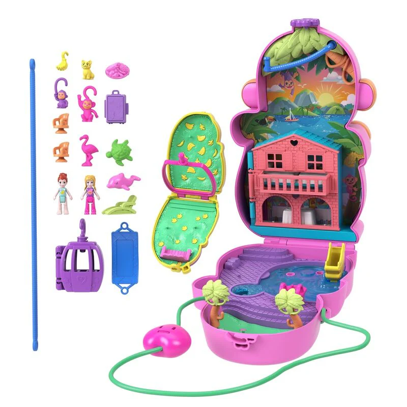 Cofre Bolso Mama Mono Y Bebe Polly Pocket - Image 2