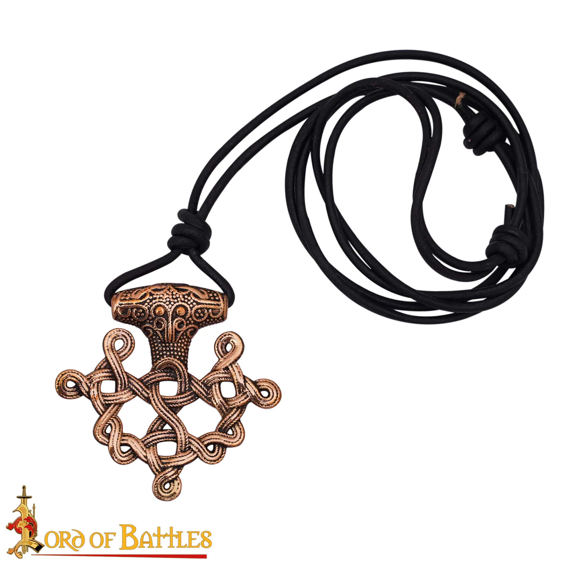 Colgante Cruz Vikinga Hiddensee Bronce Macizo con Cordón de Cuero | Diseño Nórdico del Siglo Ix - Image 6