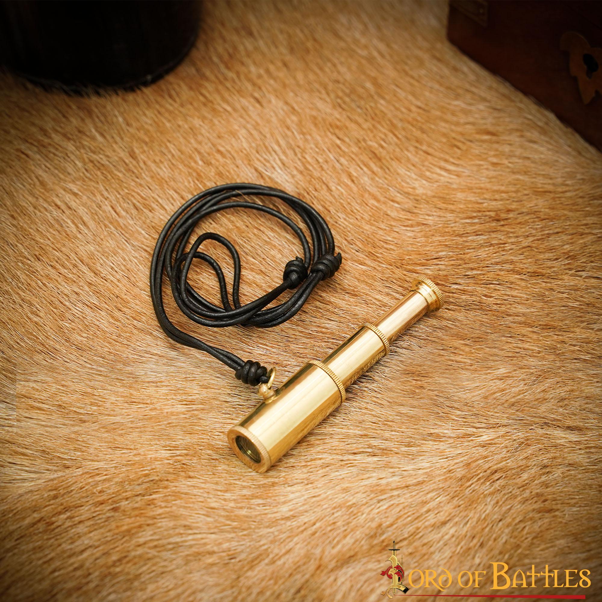 Colgante Pirata Telescopio de Latón - Mini Collar Catalejo para Disfraces Históricos Náuticos - Image 6