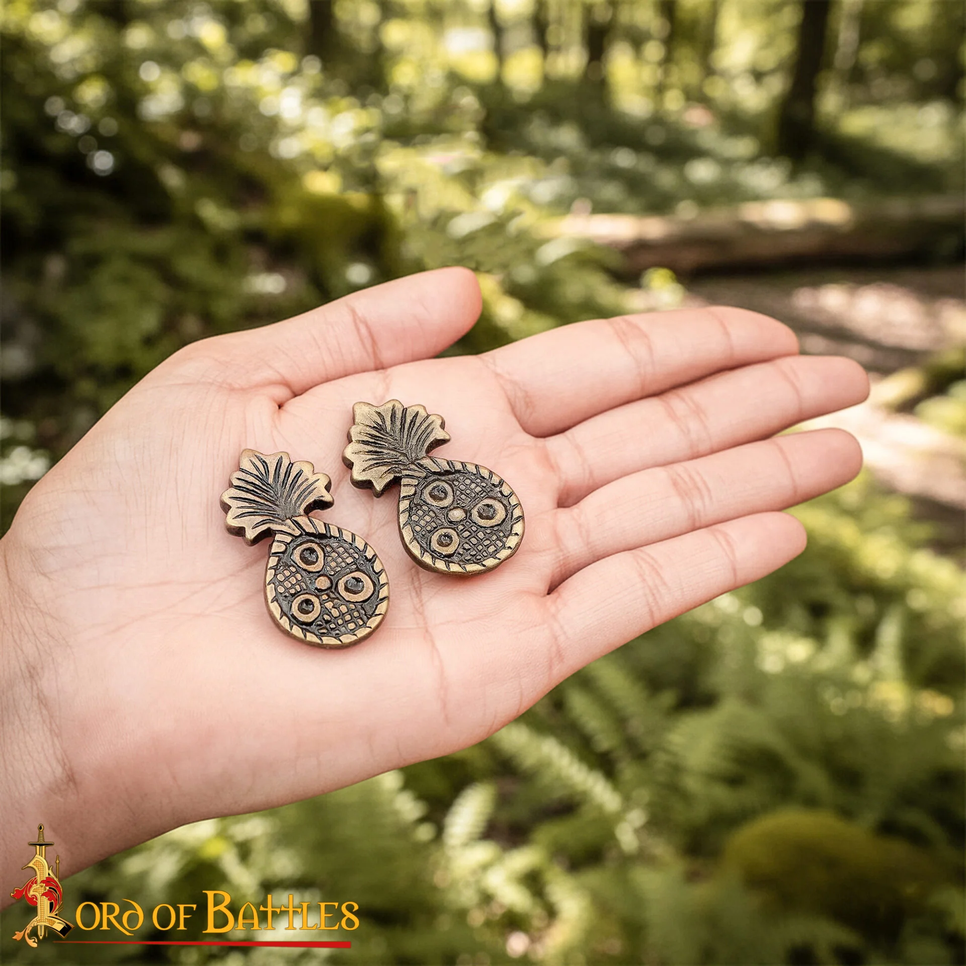 Conchos para Cinturón - Pack 5 Latón Antiguo