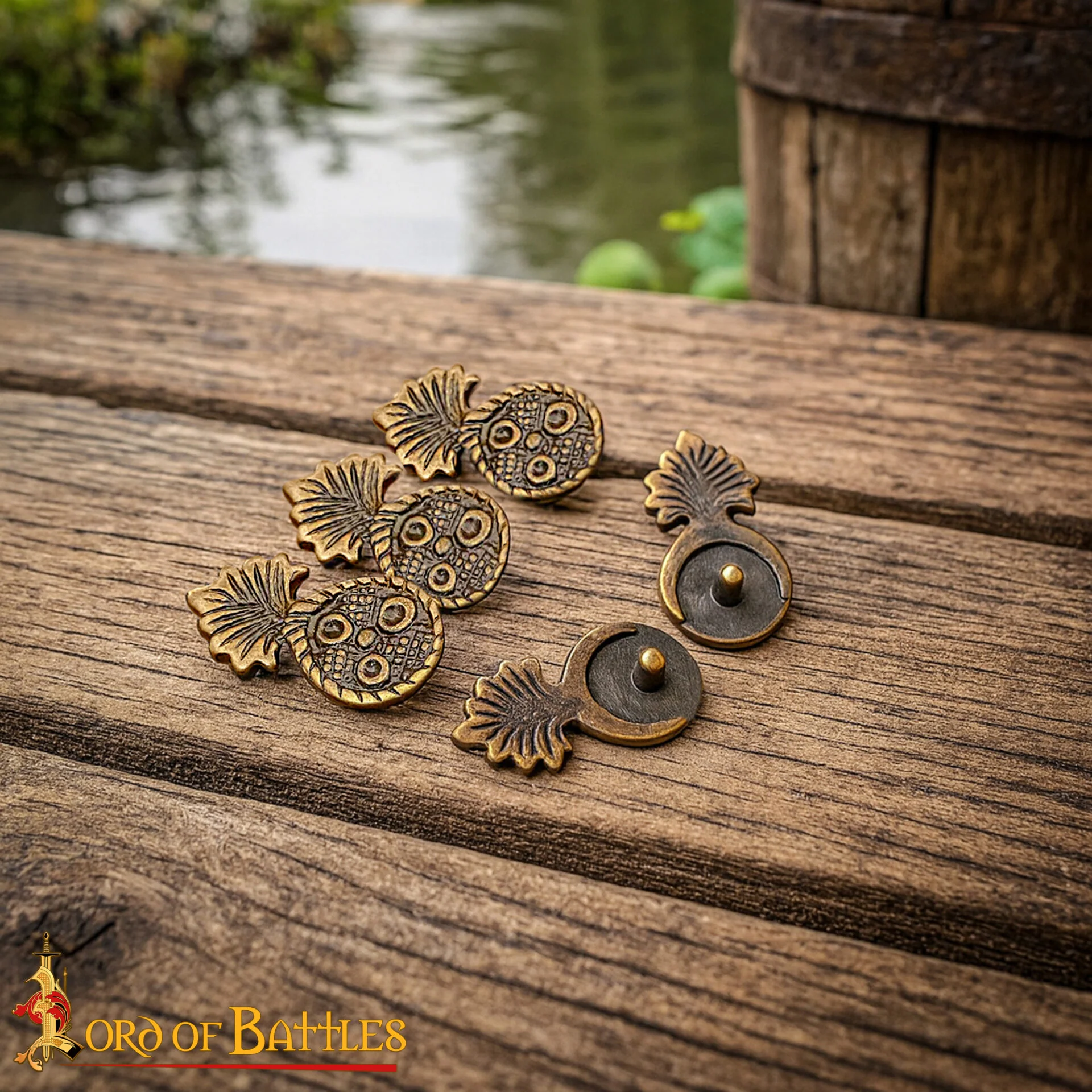 Conchos para Cinturón - Pack 5 Latón Antiguo - Image 6