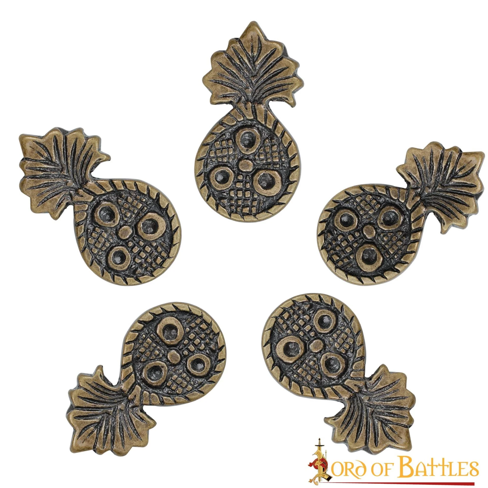Conchos para Cinturón - Pack 5 Latón Antiguo - Image 7