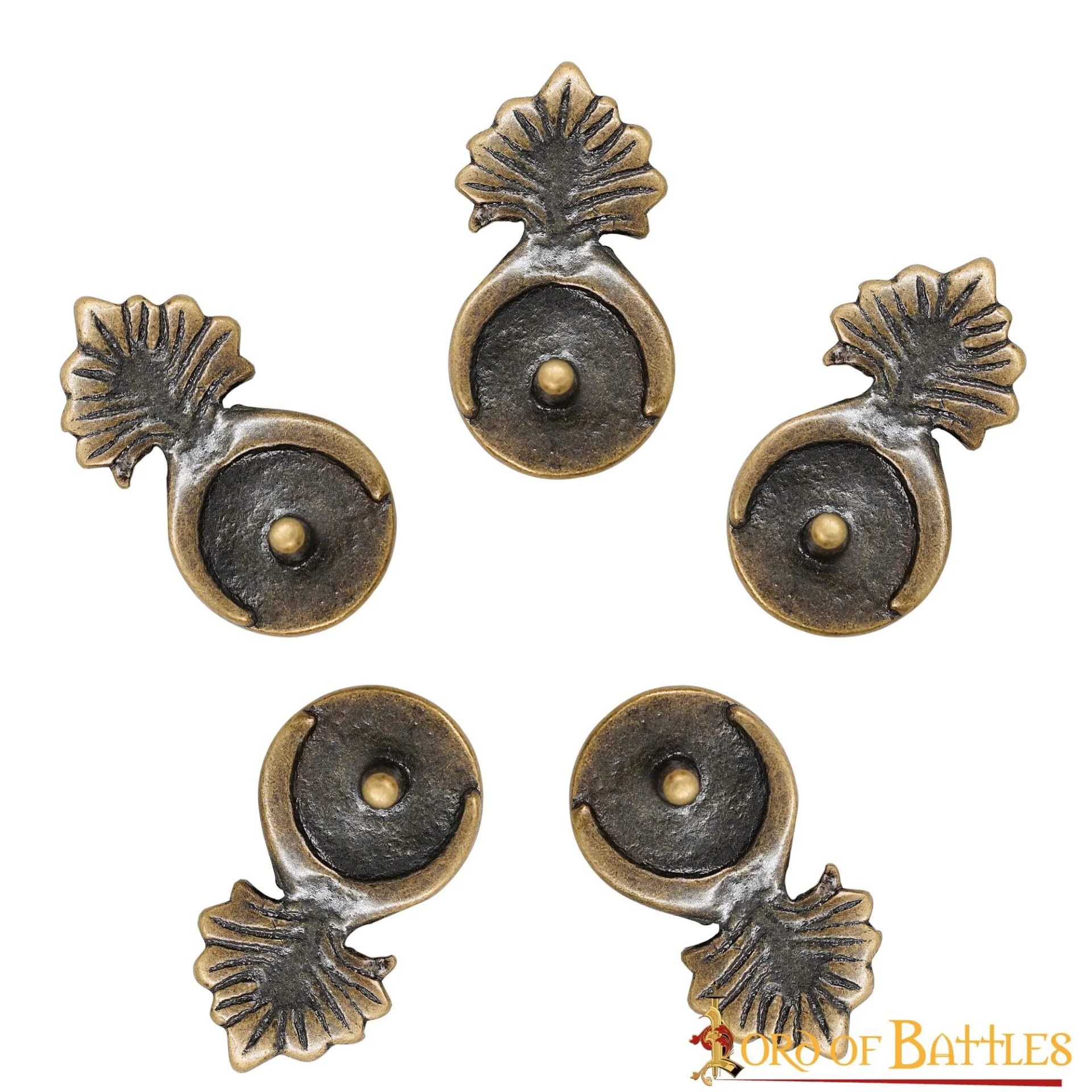 Conchos para Cinturón - Pack 5 Latón Antiguo - Image 8
