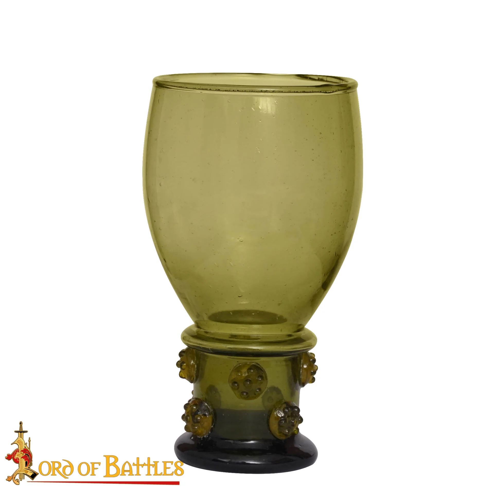 Copa de Cristal de Bosque Estilo Siglo Xv-xvi con Prunts Vajilla Medieval- Segunda Calidad - Image 3