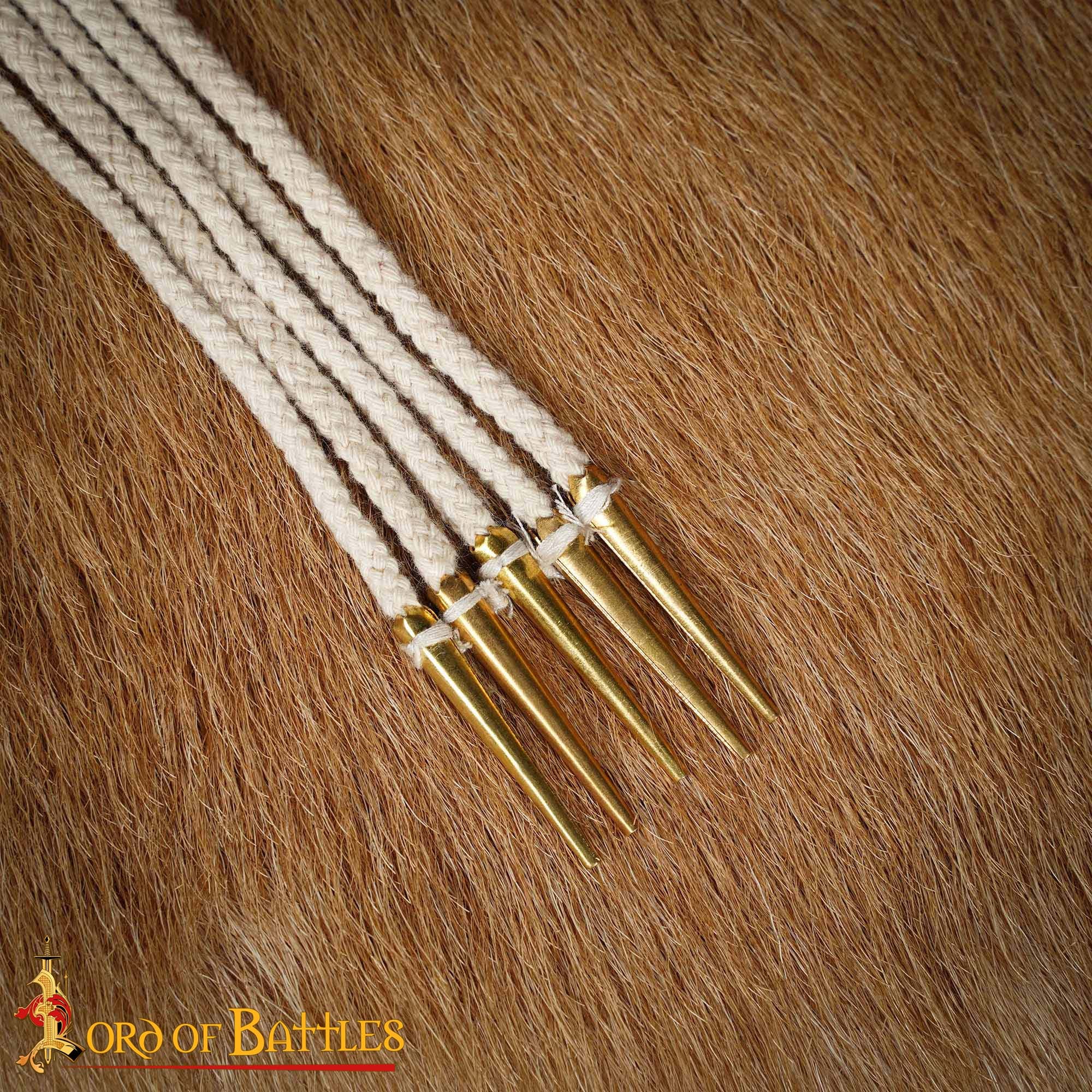 Cordones Medievales Largos de Algodón con Remates de Latón - Juego de 5 para Túnicas, Botas y Prendas de Vestir - Image 13