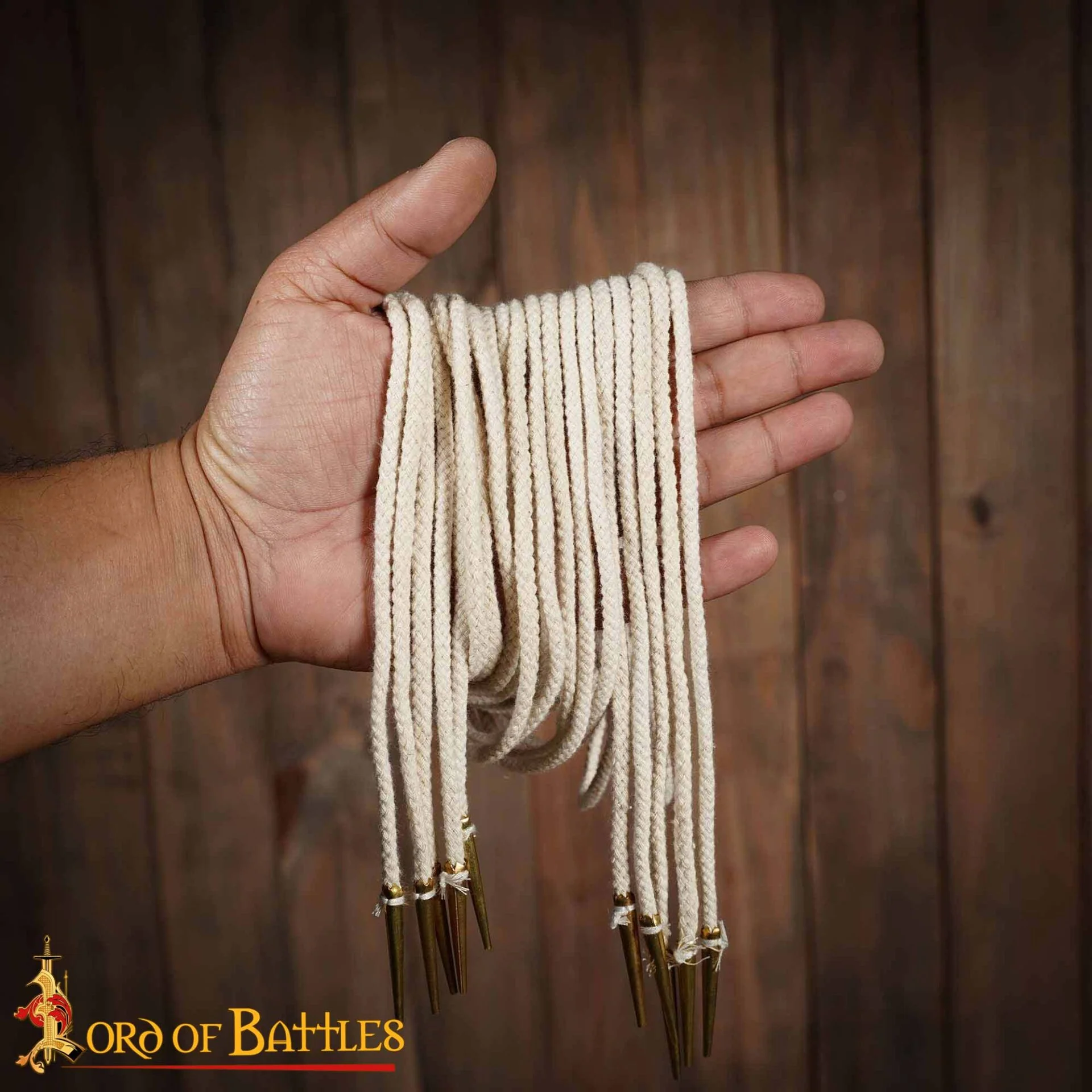 Cordones Medievales Largos de Algodón con Remates de Latón - Juego de 5 para Túnicas, Botas y Prendas de Vestir - Image 6