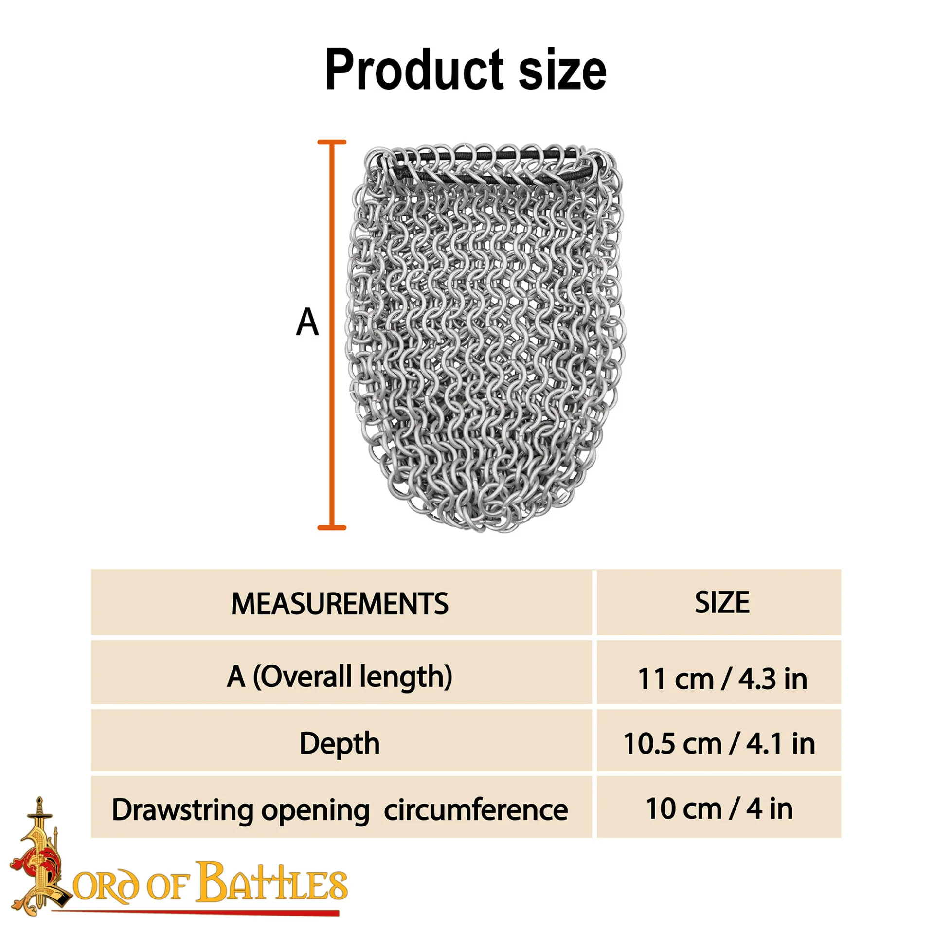 Cota de Malla Medieval - 8mm Butted Ring - 16 Gauge, Aluminium - Ideal For Chainmail Diy & Repairs - Image 3