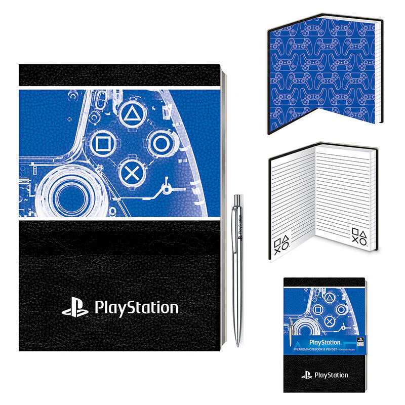 Cuaderno A5 + Boligrafo Playstation