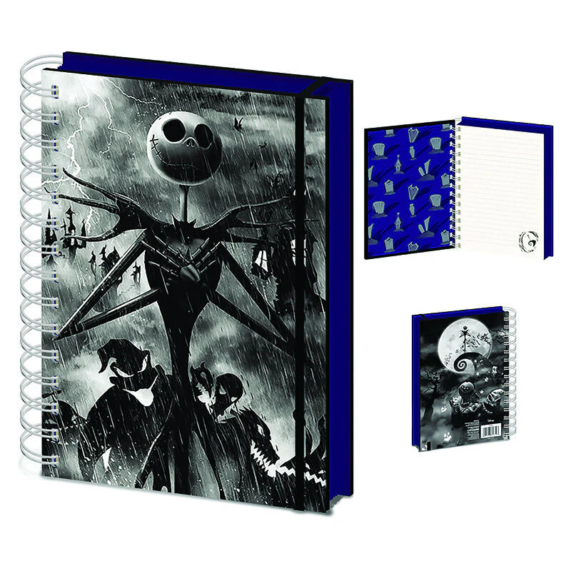 Cuaderno A5 Lenticular Pesadilla Antes De Navidad Disney