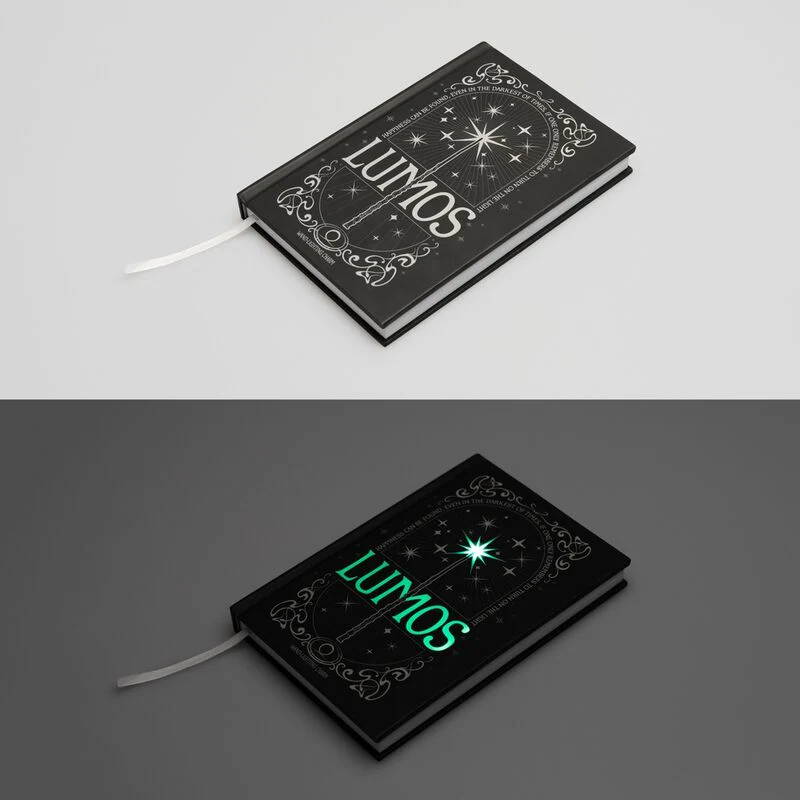 Cuaderno A5 Premium Led + Boligrafo Lumos Harry Potter