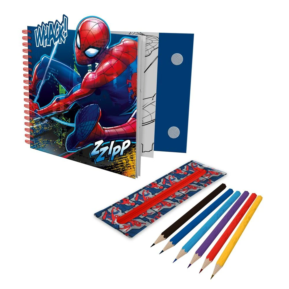 Cuaderno Actividades Con Estuche Removible Spiderman Marvel - Image 2