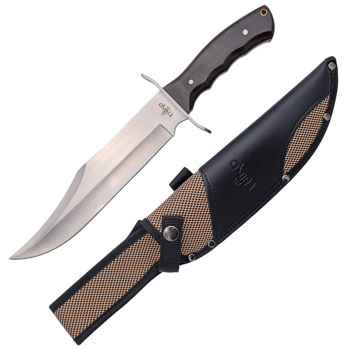 Cuchillo Bowie de Caza Third Acero 440 – Hoja 24 cm, Mango Ébano u Olivo - Image 3