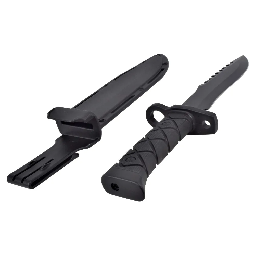 Cuchillo de Caza con Hoja Negra de 21 cm y Vaina Táctica de Polímero - Image 3
