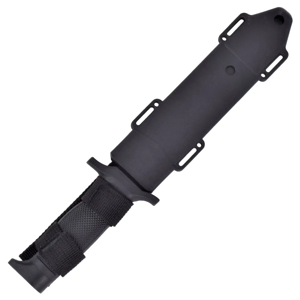 Cuchillo de Caza con Hoja Negra y Mango Engomado – Verde Oliva o Negro - Image 7
