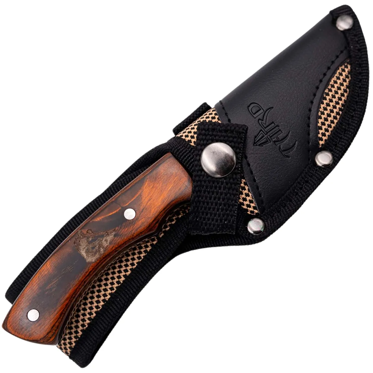 Cuchillo de Caza Third Acero 440 Brillo Espejo – Mango Pakkawood o Arce - Image 4
