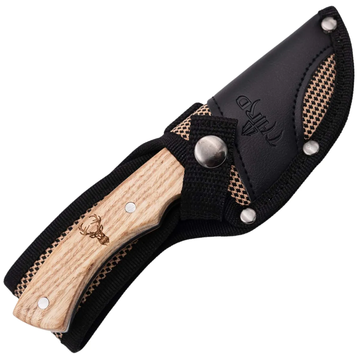 Cuchillo de Caza Third Acero 440 Satinado – Mango Pakkawood o Arce - Image 9