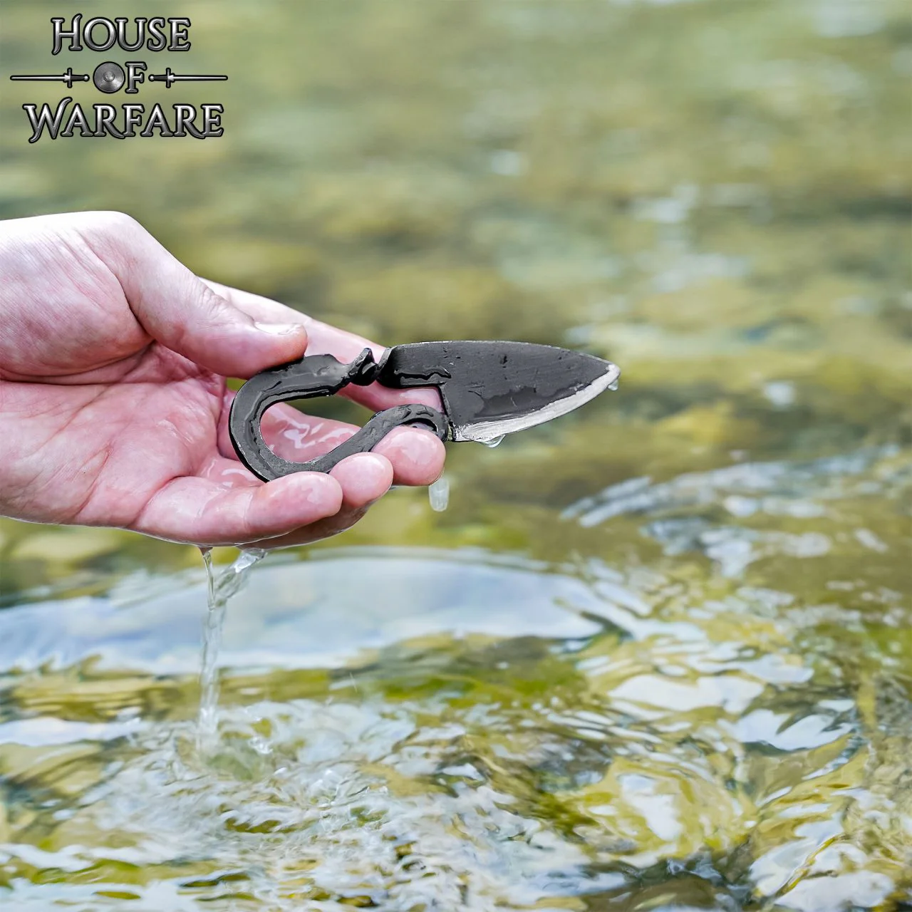 Cuchillo Medieval Forjado a Mano con Funda de Cuero Auténtico - Image 4