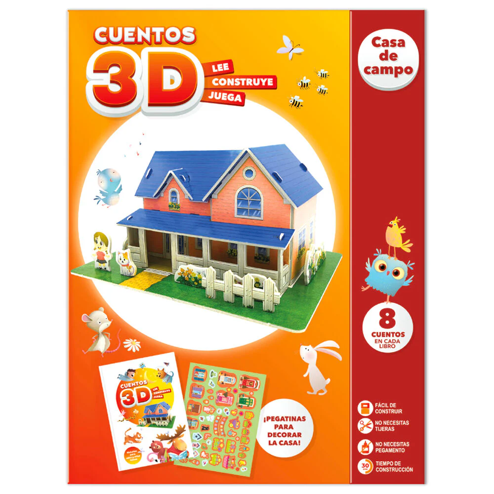 Cuento Imaginar Y Consruir 3D Casa De Campo Español
