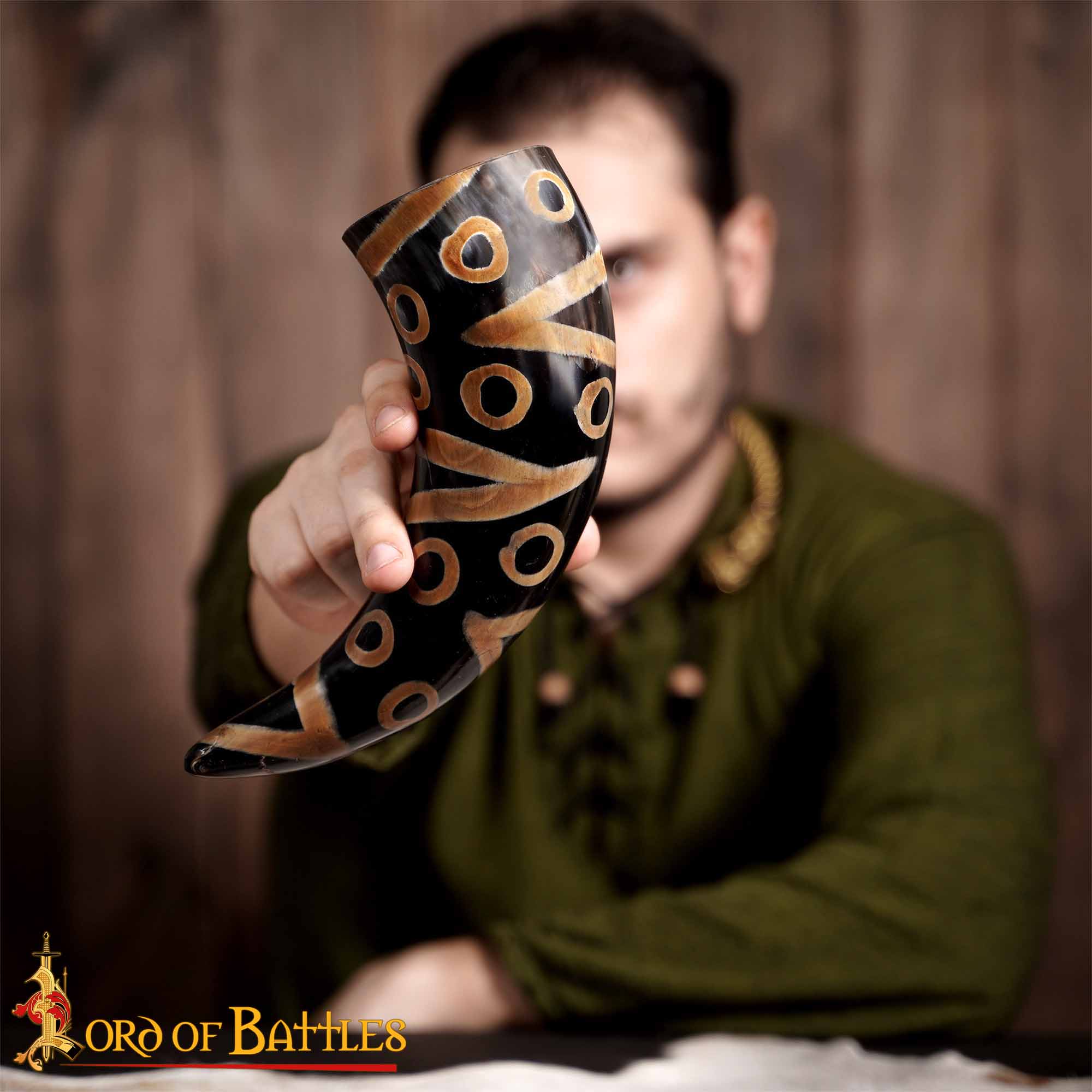 Cuerno Medieval para Beber 400 - 500 Ml Cuerno de Buey Auténtico Hecho a Mano - Image 6