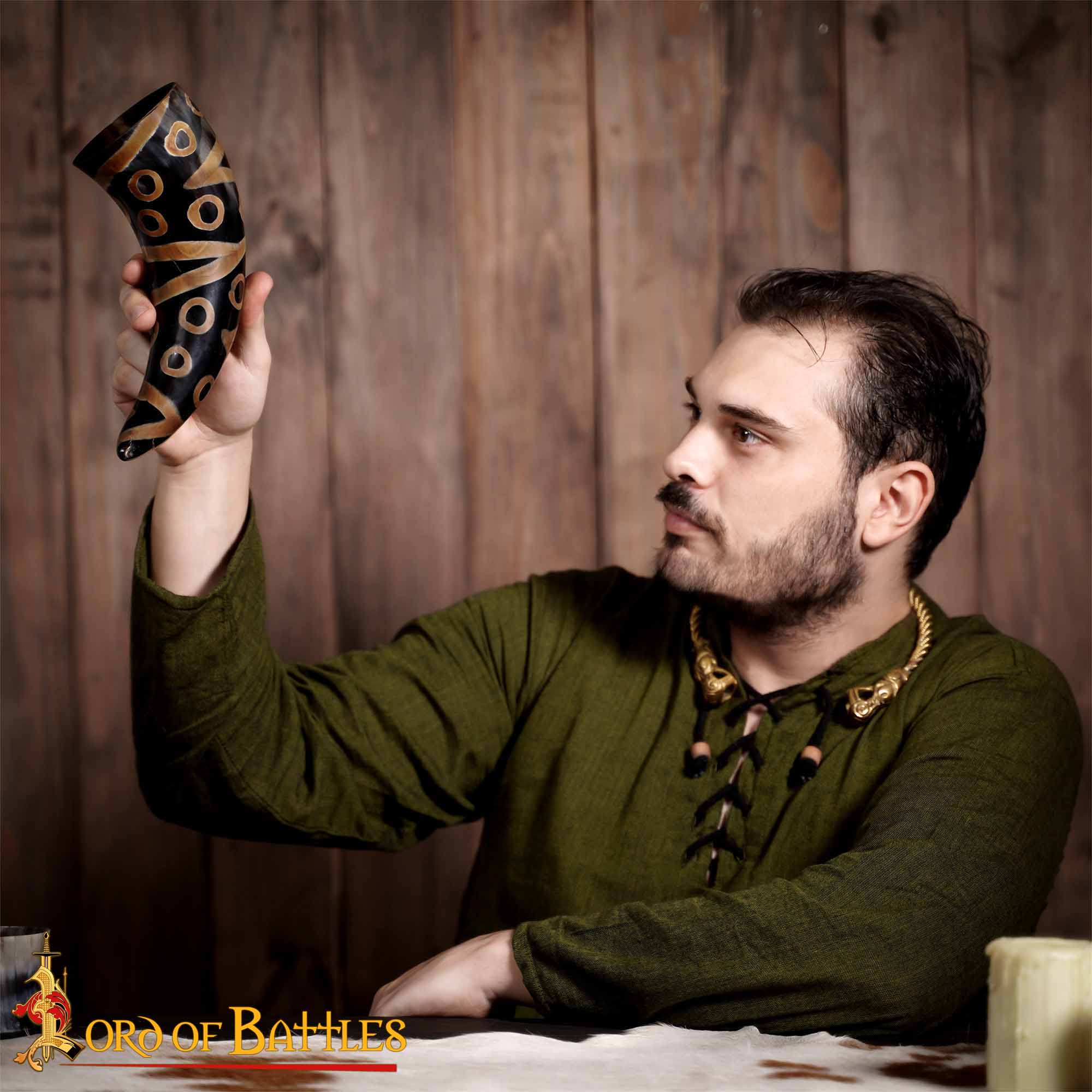 Cuerno Medieval para Beber 400 - 500 Ml Cuerno de Buey Auténtico Hecho a Mano - Image 7