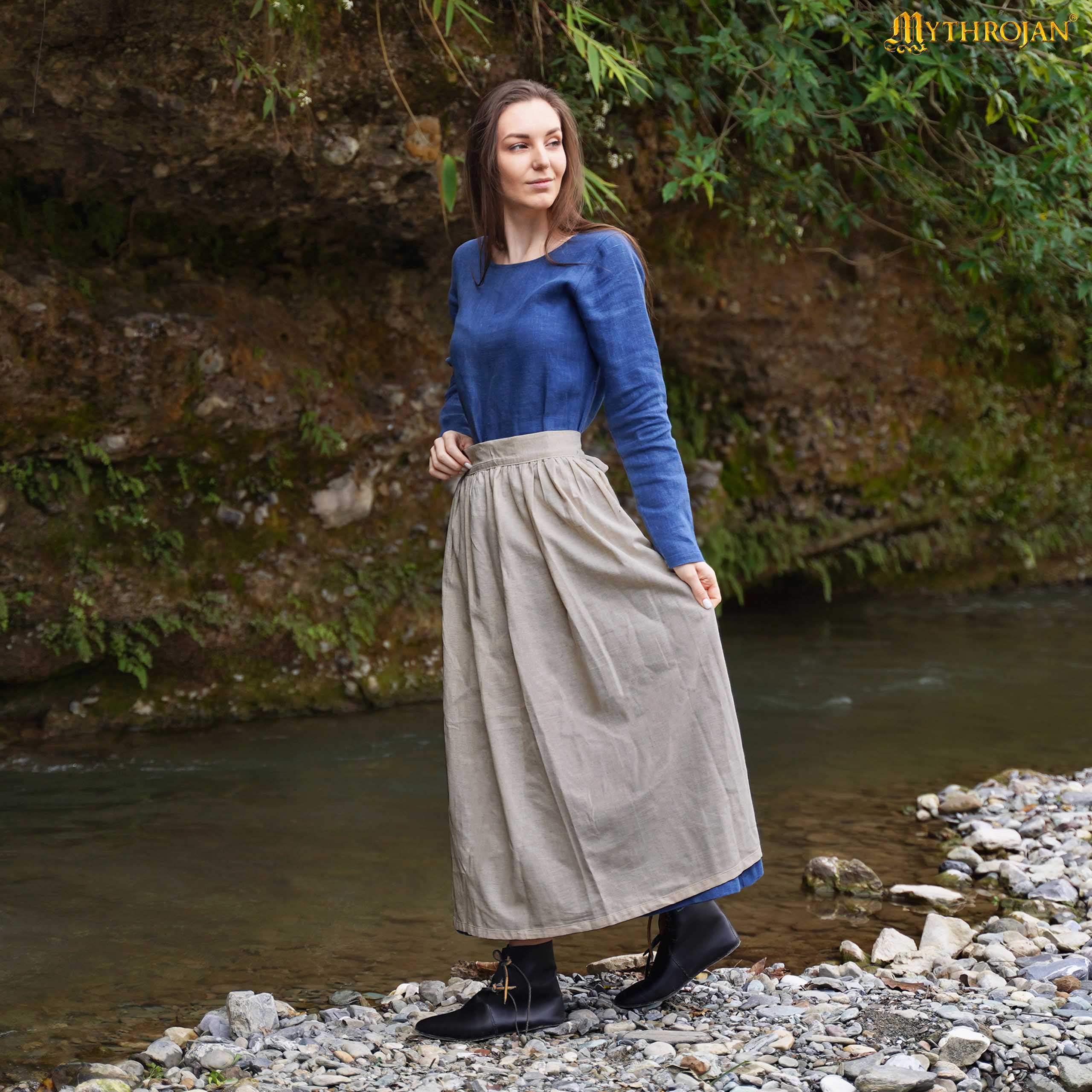 Delantal Medieval Hija de Campesino: Práctico y Auténtico para la Recreación Medieval - Image 2