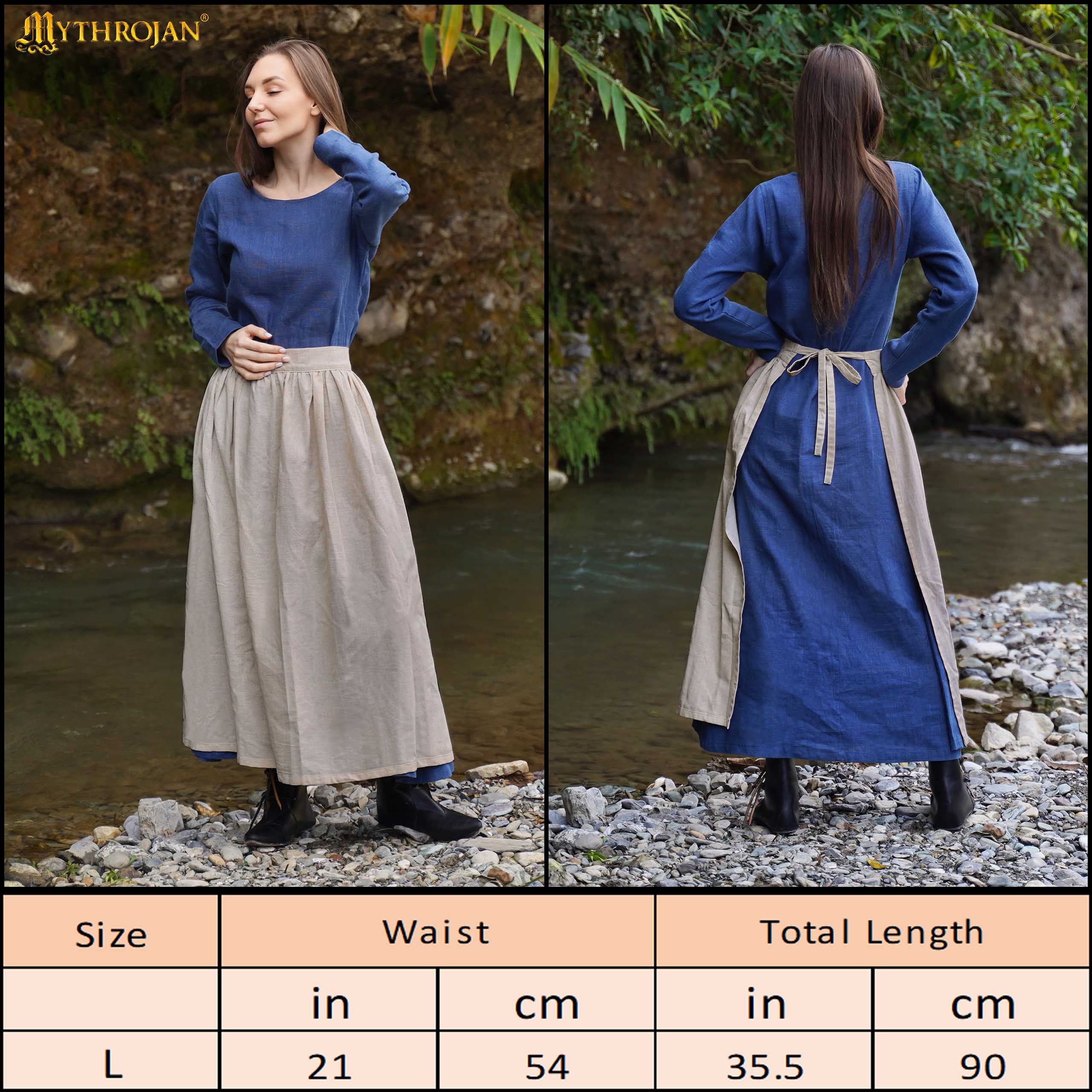Delantal Medieval Hija de Campesino: Práctico y Auténtico para la Recreación Medieval - Image 3