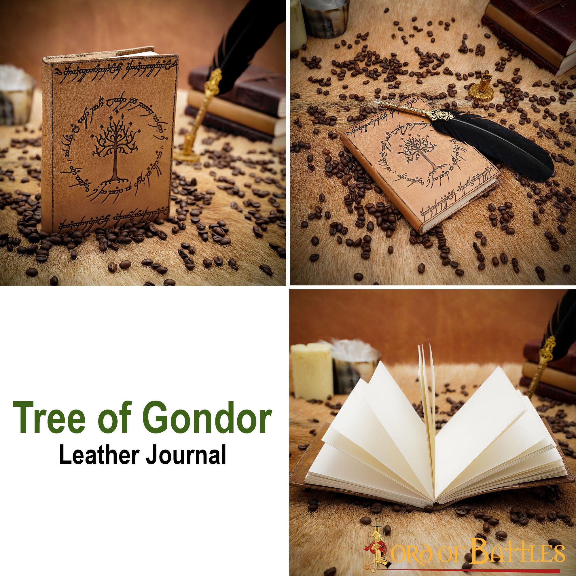 Diario de Piel Árbol de Gondor Diario de Piel Auténtica - Image 4