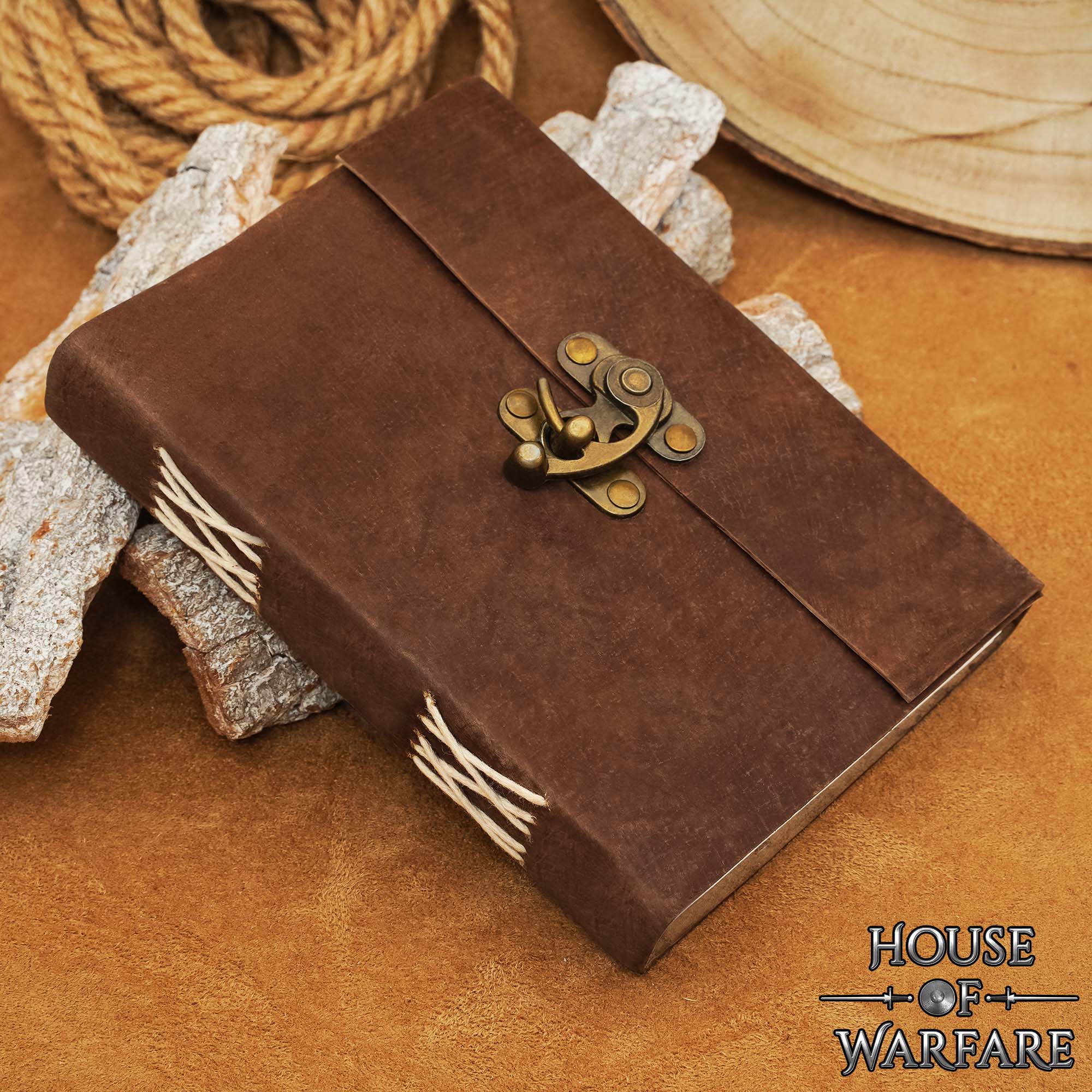 Diario Medieval de Cuero con Cerradura Diario Artesanal de Cuero Auténtico - Image 7