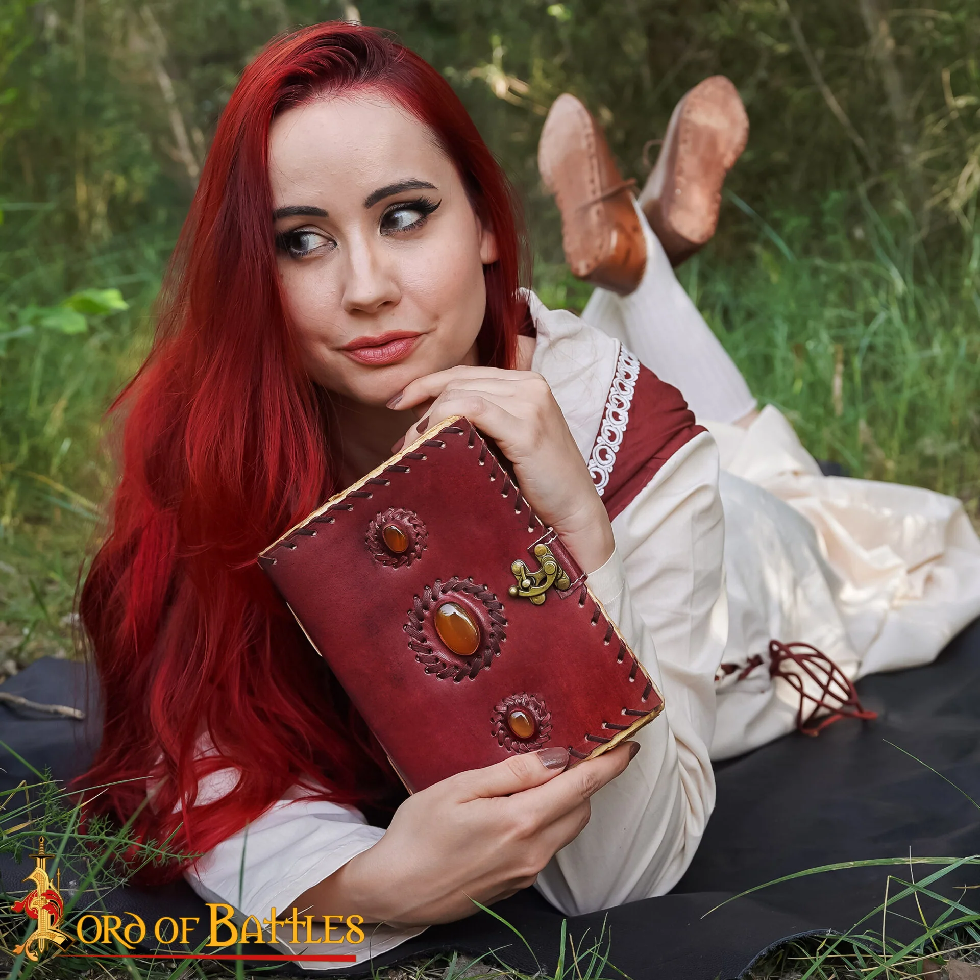 Diario Medieval de Notas de Piel Auténtica Hecho a Mano - Image 17
