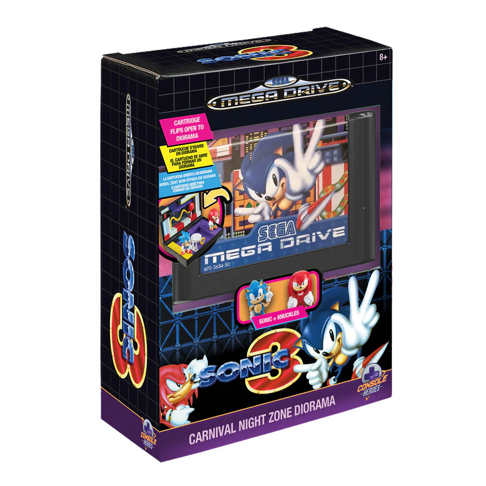 Diorama Mega Drive Sonic The Hedgehog 3 Console Heroes
