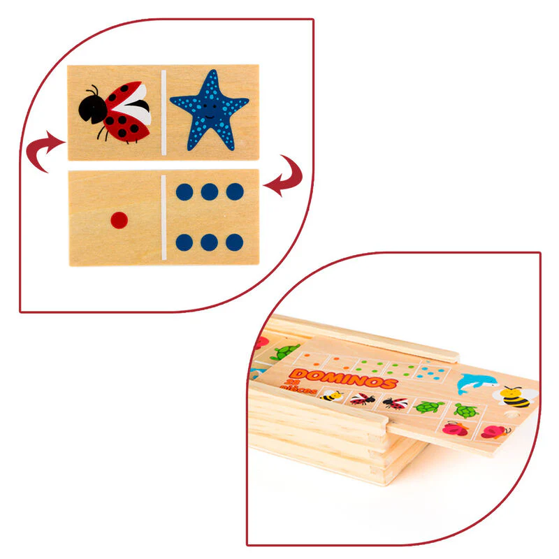 Domino Animales Madera 29Pzs - Image 3