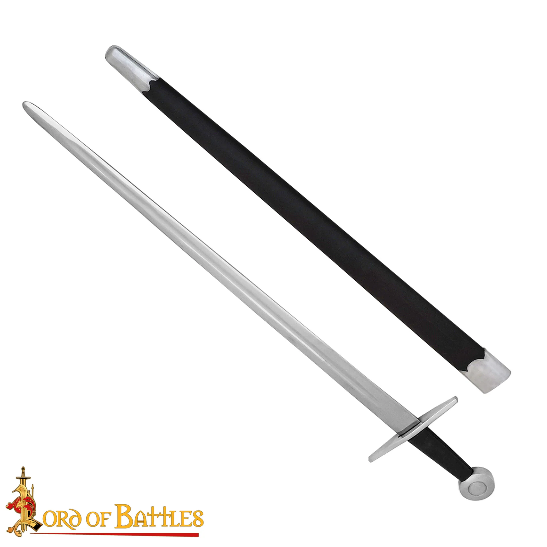 Espada Vikinga Forjada a Mano Tradicionalmente con Vaina - 37" Hoja de Acero Funcional Pulido - Image 4