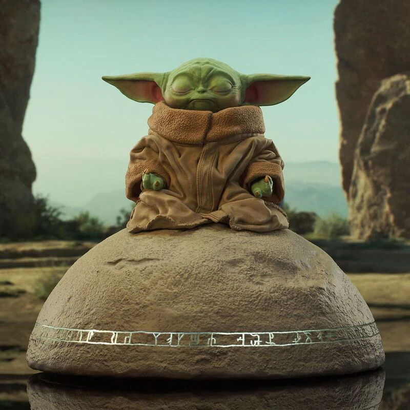 Estatua Milestones Grogu On Seeing Stone The Mandalorian Star Wars 20Cm - Image 5